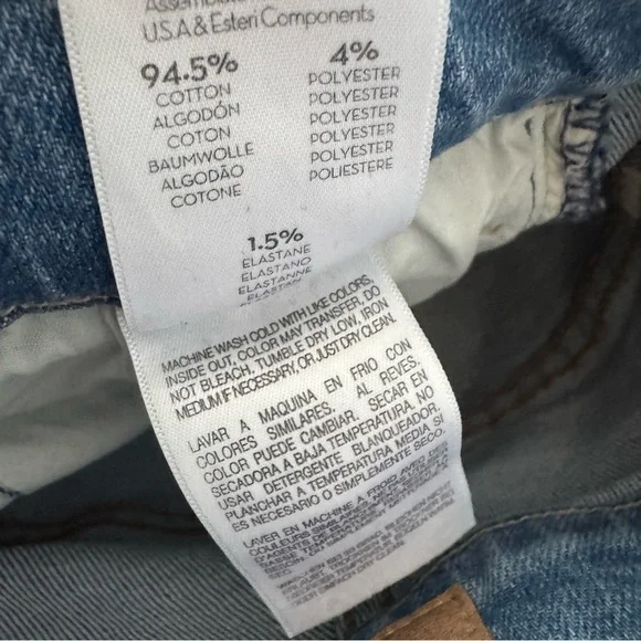 MOTHER The Hustler Ankle Fray Jeans In Thrilling Shots Size 24
